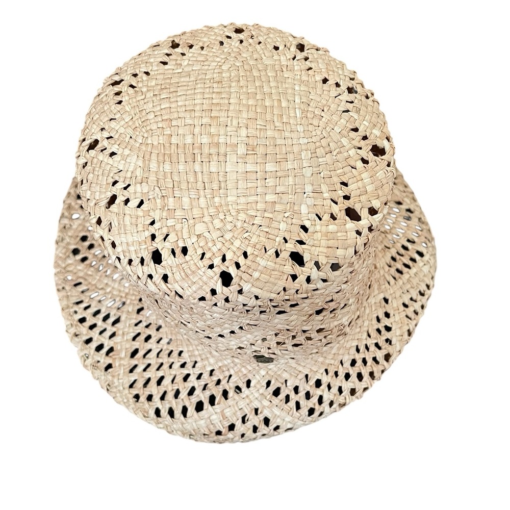 SOFIA STRAW BUCKET HAT by Hemlock in Natural size Medium NWT - Picture 8 of 9